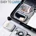 thumbnail image 4 of 6 Pcs  Hard Zipper Cases Transparent Storage Pouches for Travel, Snacks, Makeup &, 4 of 5