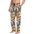 thumbnail image 5 of FREEAMG Beautiful Flower Pajama Pants for Men, Men's Separate Bottoms, Comfortable Sleep Lounge Pj Pants, 5 of 7