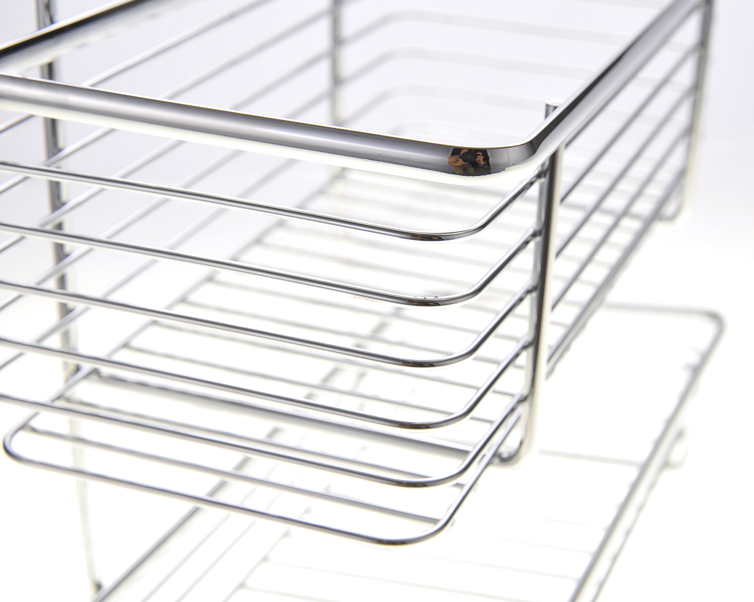 TechWonder 2-Tier Cabinet Storage Organizer - Chrome