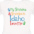 thumbnail image 4 of Inktastic Idaho Grandma Grandpa Loves Me Boys or Girls Long Sleeve Baby Bodysuit, 4 of 5
