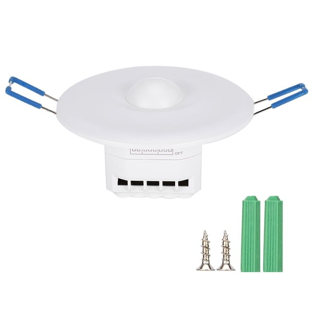 Interruptor de luz de microondas, 5,8 GHz, interruptor de sensor de radar de microondas ajustable integrado, interruptor de sensor de microondas, durabilidad probada en el tiempo