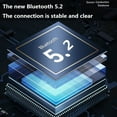 thumbnail image 5 of Jacenvly 2024 New Bluetooth Headphones Clearance Hifi Bones-Conduction Wireless Headphone Upgrade Bluetooth Bone-Drive Support Card Headset Stereo Earphone Sport Earphones Wired Blue, 5 of 9