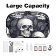 thumbnail image 3 of Skull Digital Bag with Oxford Fabric, Waterproof and Protective, 5.9x9.44x3.14 in, for Hard Drive Bags, Storage Box, Cord Travel Organizer, Cable Organizer Bag, 3 of 6