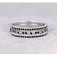 thumbnail image 1 of 1.50 Carat 3 Wedding Ring Wedding Band Stackable Ring Anniversary Ring Trio Ring Set 925 Sterling Silver With 18k White Gold Plating, 1 of 5