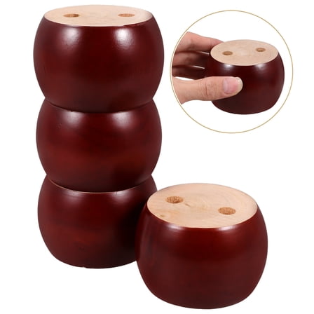 OFFIGAM 4Pcs Natural Wood Furniture Feet Legs for Table Style Change for Furniture Enthusiasts