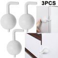 thumbnail image 4 of Protector Seguridad Adhesivo Antipellizco para Gabinete A Prueba Bebés 3 Uds. Blanco, 4 of 4