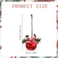 thumbnail image 3 of EZPXFCI Christmas Bell Ornaments, 1.96'' Xmas Tree Hanging Decorations Large Size Bells with Star Cutouts Anniversary Bells with Berry for Door Yard Home Crafts Holiday Party Favors, 3 of 4