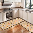 thumbnail image 3 of Kitchen Rugs Sets Of 2,Orange Cow Heart Pattern Anti Fatigue Kitchen Mat Rugs Non Slip Washable,Decorative Kitchen Floor Mats for Kitchen,Sink,Laundry,17"x47"+17"x47", 3 of 5