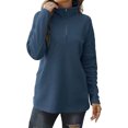 thumbnail image 3 of Vedolay Women Sweatshirt Long Sleeve Shirts for Women Fall 2023 Crewneck Pullover Casual Sweatshirts,Blue L, 3 of 5