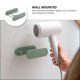 thumbnail image 4 of 1 soporte para secador de pelo sin perforaciones, soporte de pared de acero para baño, color verde, 4 of 6
