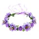 thumbnail image 3 of Vestido de novia con corola de flores de rosa, corona de cinta ajustable, corona europea y americana, 3 of 6