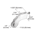 thumbnail image 4 of CRL B645 1" Nylon Sliding Screen Door Bottom Roller for Peachtree Doors - pack of 2, 4 of 5