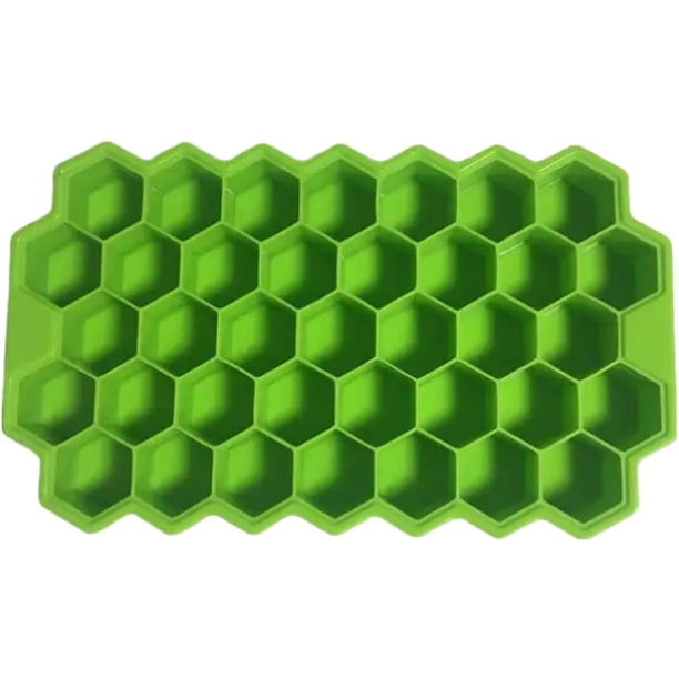 Molde malla de panal Chef Grill SiliBlockGreen 1Pza Verde Silicona 37Cavidades Grado Alimenticio Flexible