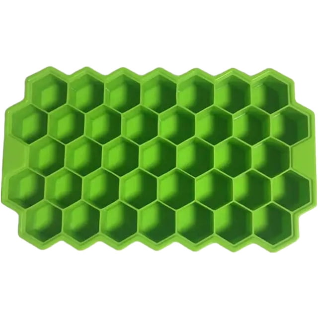 Molde malla de panal Chef Grill SiliBlockGreen 1Pza Verde Silicona 37Cavidades Grado Alimenticio Flexible
