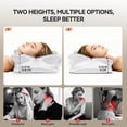 thumbnail image 4 of Poalid 2 Pack Ergonomic Memory Foam Contour Pillow for Neck Pain Relief, Cervical Orthopedic Bed Pillow with Silky Satin Fabric Cover for Side, Back and Stomach Sleepers, 4 of 10