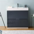 thumbnail image 2 of Fresca Valencia 36" Dark Slate Gray Free Standing Modern Bathroom Vanity, 2 of 3