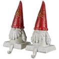 thumbnail image 5 of Northlight Glittered Gnome Christmas Stocking Holders - 8.25" - Set of 2, 5 of 6