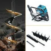 1.7KW/8500rpm 52CC Gasoline Engine Earth Auger Power Engine Post Hole Digger with Bits of 4", 8"