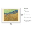thumbnail image 2 of Wheatfield with a Reaper - From an Original Color Painting by Vincent Van Gogh c.1889 - Japanese Unryu Rice Paper Art Print 24 x 32 in, 2 of 4