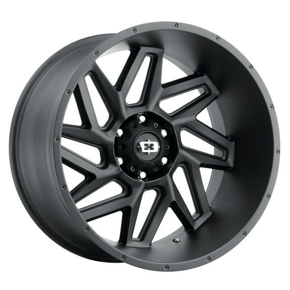 20x10 Vision 361 Spyder Satin Black Wheel 6x5.5 (-25mm)