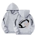 thumbnail image 4 of WhouRiu Girls Fashion Graphic Hoodies Kids Casual Long Sleeve Hooded Pullover Autumn Winter Cute Cozy Sweatshirts With Pockets,8-9 Years, 4 of 4
