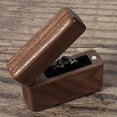 thumbnail image 3 of Caja de anillo de madera vintage para propuesta de compromiso de boda Caja de anillo alto de madera hecha a mano pequeña Caja de joyería, 3 of 5