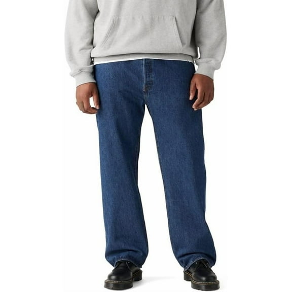 Levi's Men's 501 Original Fit Jeans 10Ft Over Head Dark Wash 42W x 32L