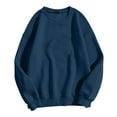 thumbnail image 6 of Women Blouses Girls Sipper Womens Workout Hoodie Jacket Long Covering Sweaters Womens Hooded Jacket Petite Zip Sweaters Long Sleeve Blouse Lightweight Hoodie Warm Sweatshirts Young Adult Navy XL, 6 of 7