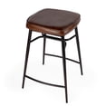 thumbnail image 2 of Butler Specialty Tabouret Carré en Cuir Arlington 26 Po, 2 of 7