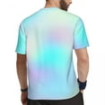 thumbnail image 3 of T Shirt For Men Pastel Tie Dye Pastel Rainbow Novelty Gym Short Sleeve Fast Dry Tops Summer Street S, 3 of 7