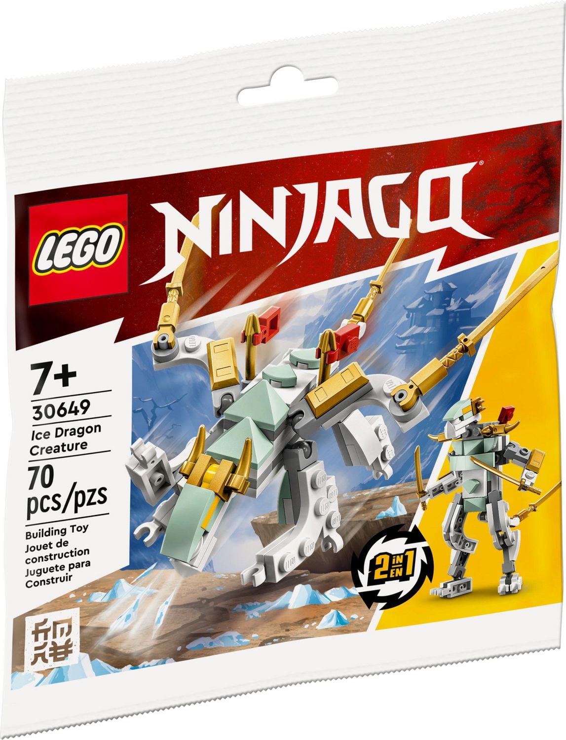 LEGO Ninjago Ice Dragon Creature 30649