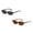 Black 1PCS & Brown2 1PCS, variant on Retro Oval Sunglasses for Women Vintage 90s Y2K Trendy Designer Sun Glasses Black 1PCS & Brown2 1PCS