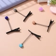 thumbnail image 4 of 100 pinzas de pico de pato: horquillas metálicas con resorte para manualidades y accesorios de peinado - Pinzas para el cabello con forma de brote, pasadores para manualidades, 4 of 8