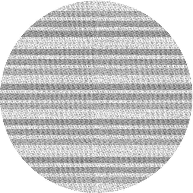 Ahgly Company Machine Washable Indoor Square Transitional Gunmetal Gray Area Rugs, 3' Square