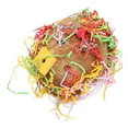 thumbnail image 4 of Coconut Shell Bird Shredding Toy, Beak Grinding Bite Resistant Handcrafted  Shredder Chewing Toy Colorful Hook Installation  For Lovebirds For Budgies, 4 of 8