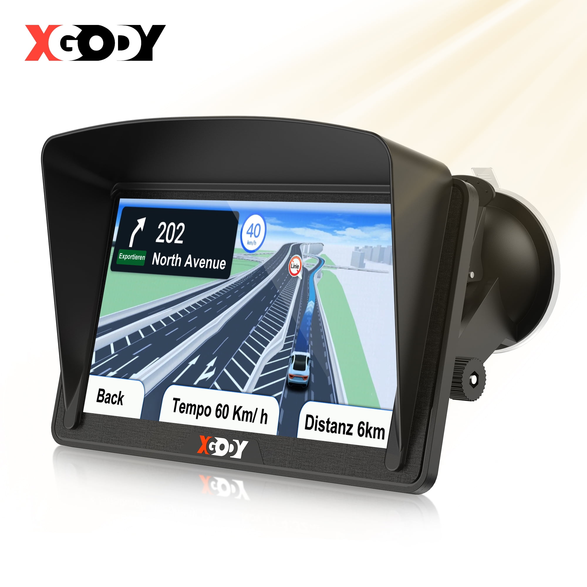 3D Navigation+Music+Video Mingbao 5Inch Car & Truck GPS Navigation Navigator Sat Navi 8GB 128MB Touch Screen+FM The Navigation Voice and Music Will be Directly Sent to The car Speaker 