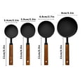thumbnail image 3 of SNGMN 4-Piece Stainless Steel Measuring Cups Set with Wooden Handle - 1 Cup, 1/2 Cup, 1/3 Cup, 1/4 Cup - Baking Utensils for Cooking, Baking, and Food Measurement, 3 of 5