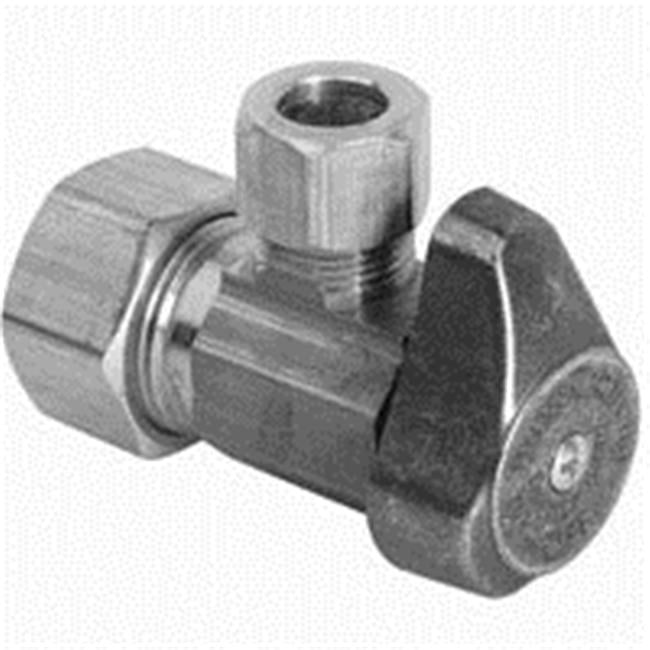 7285513,WATER SUPPLY LINE VALVES,QUARTER TURN,ANGLE STOP Nom Comp OD Comp=1/2 x 1/4