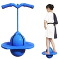 thumbnail image 2 of Pogo Jumper with Handle and Ball Pump, Balance Jumping Ball, Jumping Toy, Low Noise Pogo Stick Alternative, High Jump Toy Bounce Jump Trick Board Pogo Bouncing Ball for Indoor Outdoor Use, 2 of 8