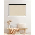 thumbnail image 2 of Kate and Laurel Framed Fabric Pinboard 38 x 26, Neutral Weave Printed Linen Decorative Bulletin Board for Use as a Vision Board or Wall Organization, Bethany Black Frame, 2 of 8