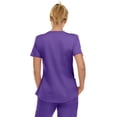 thumbnail image 2 of Medichic Scrubs Women's V-Neck Notch Fashion Stretch Scrub Top with Two Pockets, Flex Easy Care Fabric, 2 of 4
