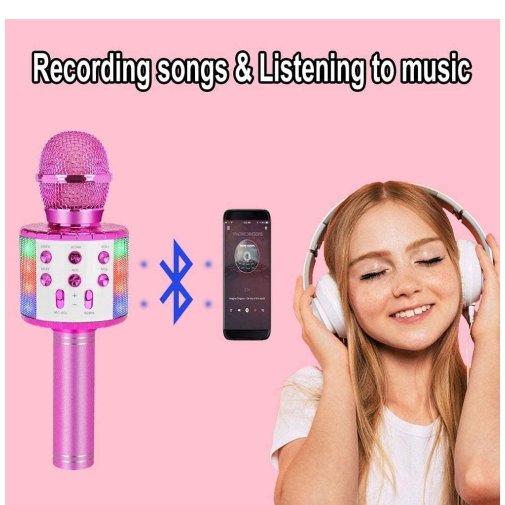 Buy Wireless Bluetooth Karaoke Microphone for Kids Singing Microphone
