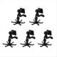 thumbnail image 1 of Gancho para Utensilios Giratorio de 360°, Juego de 5 Piezas, Autoadhesivo, Resistente, para Armario de Baño y Cocina, 1 of 5