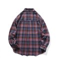 thumbnail image 3 of Aimik Hanes Cotton Plaid Shirts for Men Long Sleeve Snap Button Down Shirts Regular Fit Big and Tall Casual Shirts with Pockets-Red XXXXXL, 3 of 3
