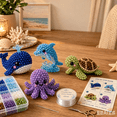 thumbnail image 6 of Kids Crafts, Animal Toys for Student 5-7, Bead Animal Making Kit, Colorful Beads, No-Heat Ocean Life Craft Bundle Supports Child Focused Independent Play, Features 1 Full Bead, 6 of 6