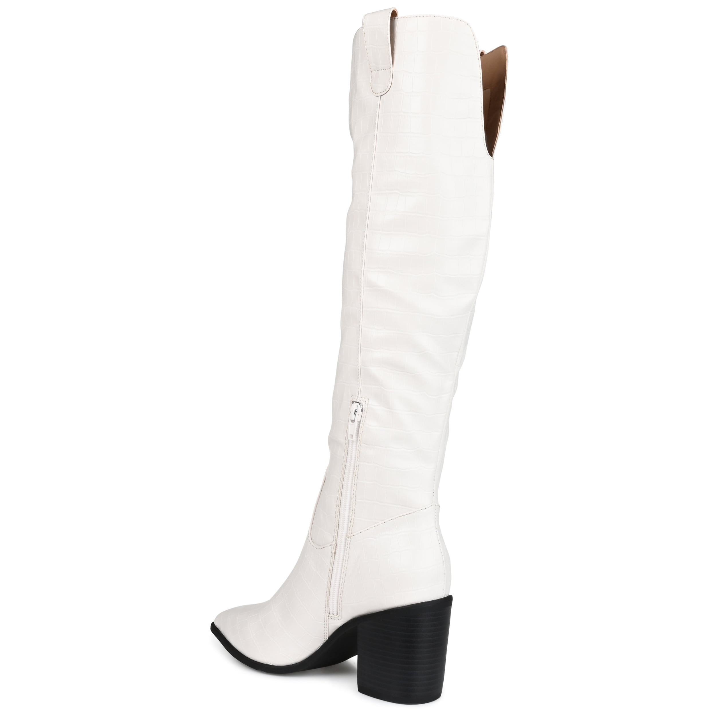 Journee Womens Therese  Stacked Heel Knee High Boots, Widths Available