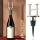 thumbnail image 1 of Tapón de botella de vino con alfabeto personalizado | Materiales de aleación y grado alimenticio premium | 26 Cartas iniciales | Toppers de vino reutilizables | 4" de altura | Regalos de Fiesta |, 1 of 5