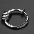 thumbnail image 4 of Hesroicy 1Pc Unisex Cool Earring Round Non Ear Piercing Hoop Earring Clip for Daily Wear, 4 of 8