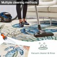 thumbnail image 5 of Blue Teal Crab Coastal Outdoor Rug 4x6 Ft - Reversible Patio Rug Outdoor Camping Rugs, Nautical Coral Starfish Beach Washable Indoor Outdoor Area Rugs, Non-Slip Outdoor Carpet Runner for Deck/Porch, 5 of 8