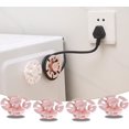 thumbnail image 1 of ShenMo 4 Pack Cord Clips, Self-Adhesive Drill-Free Cord Organizer for Kitchen Appliances Multifunctional Durable Cord Wrapper for Storage of Home Power Cable and Data Cables (Pink), 1 of 5
